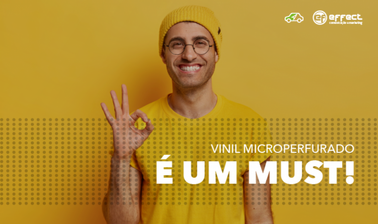 Vinil Microperfurado no vidro traseiro é um MUST