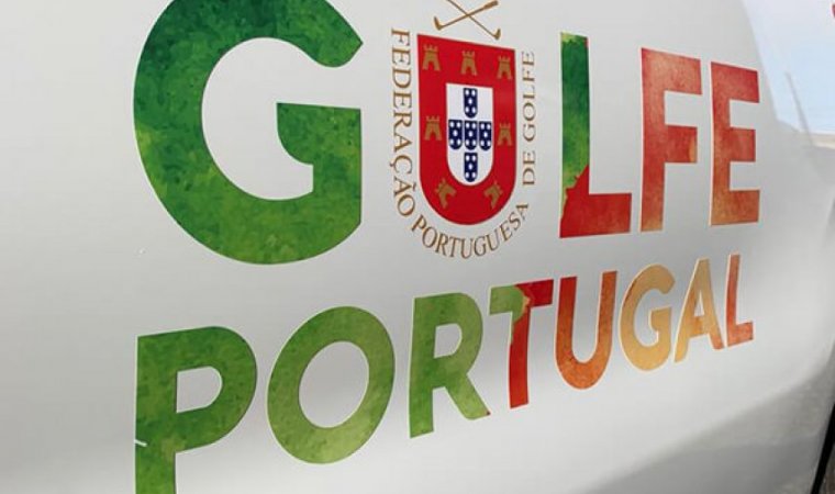 Lógotipo impresso em vinil de alta qualidade do golfe