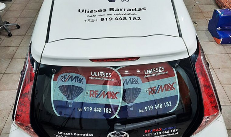 Decoração de carro remax do grupo latina