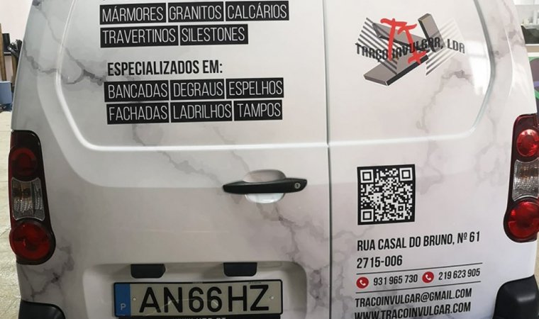 Decoração carrinha Traço Invulgar