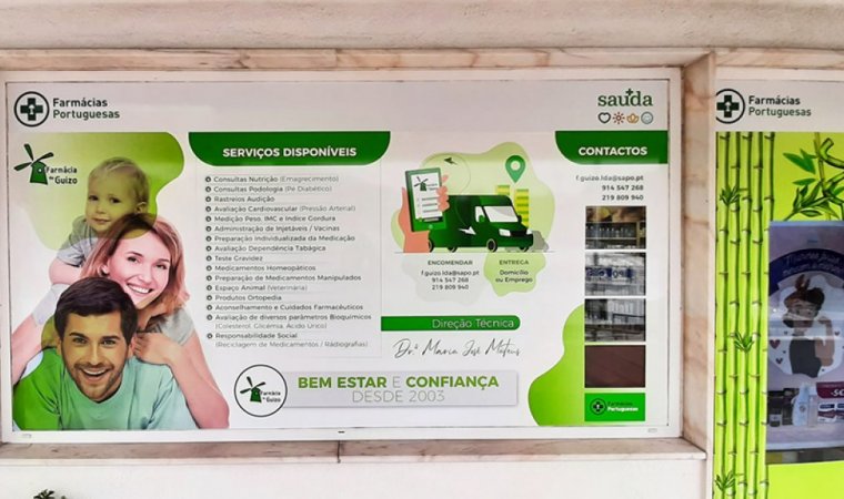 Decoração de Montra - Farmácia Guizo