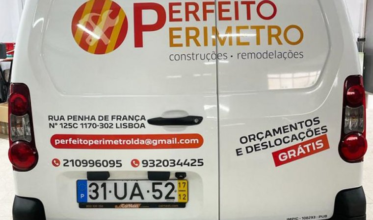 Carrinha Perímetro Perfeito em vinil autocolante