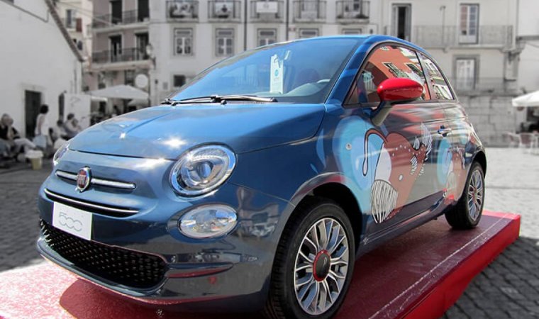 Campanha Fiat decoração viatura com vinil