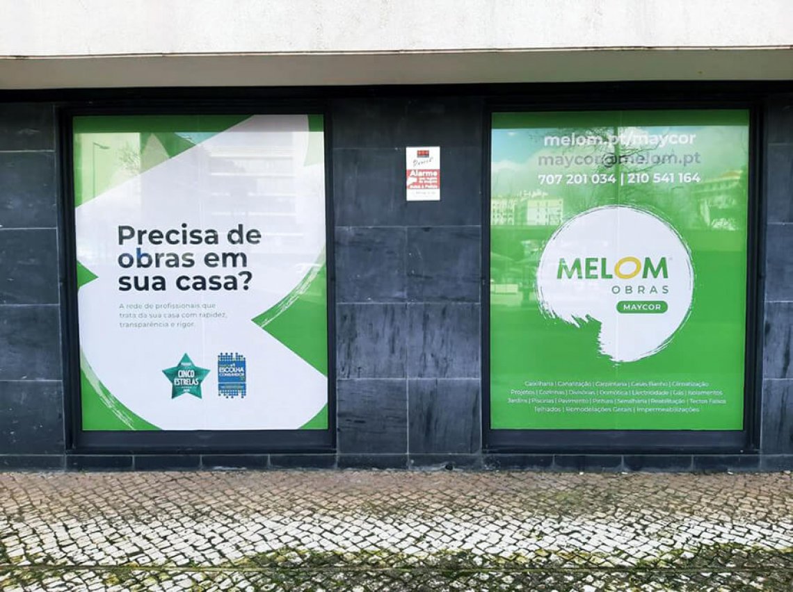 Decoração de Montra - MELOM